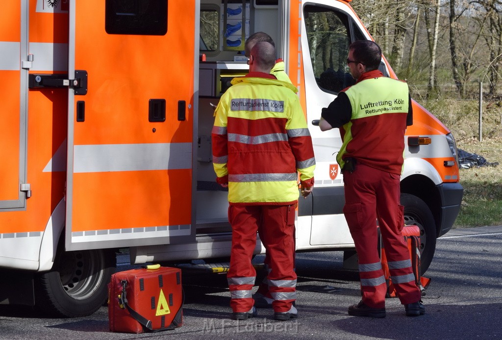 Schwerer VU Krad Fahrrad Koeln Porz Alte Koelnerstr P057.JPG - Miklos Laubert